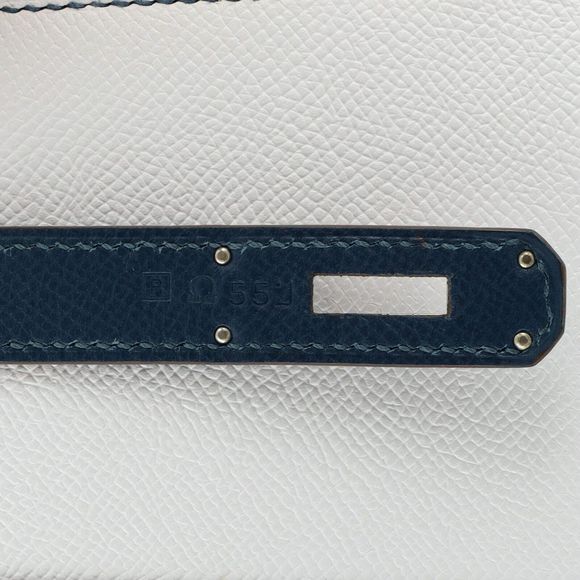 Hermes Kelly Flag Handbag Epsom 35 Blue #78179H11B - Picture 12 of 12